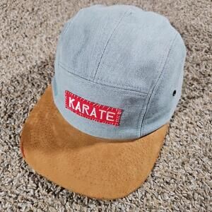 Karate Denim & Suede Panel Hat Claspback